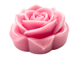Pink Rose Shaped Flower Petal Art Object.
