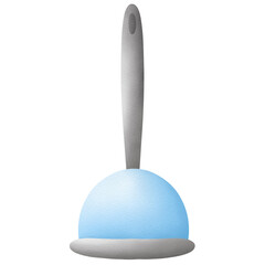 toilet plunger hand drawn transparency illustration 