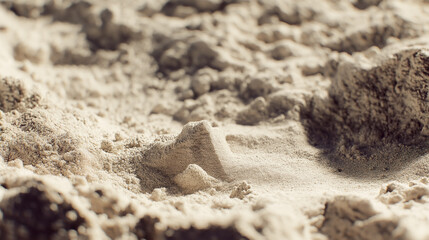 Quiet luxury tactile softness with fine sand surface in warm beige tones showing granular relief and gentle shadows, minimal natural texture background for brand design, packaging and visual comfort.