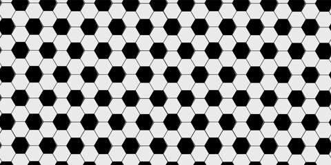 Football seamless pattern. Ball texture background. Flat style. Repeating ball pattern. Soccer ball pattern.  Vector illustration.