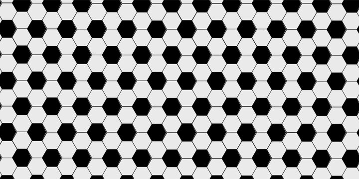 Football seamless pattern. Ball texture background. Flat style. Repeating ball pattern. Soccer ball pattern.  Vector illustration.