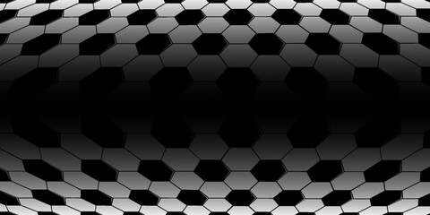 Football seamless pattern. Ball texture background. Flat style. Repeating ball pattern. Soccer ball pattern.  Vector illustration.