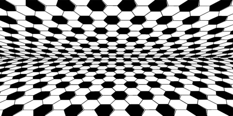 Football seamless pattern. Ball texture background. Flat style. Repeating ball pattern. Soccer ball pattern.  Vector illustration.