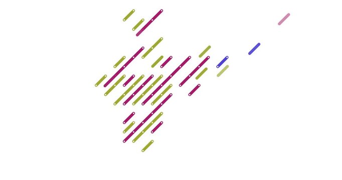 Abstract Geometric Flow India Map Outline Background