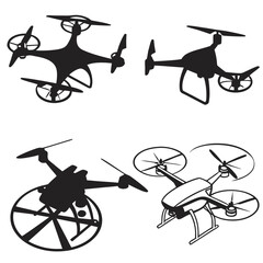 Various drone silhouettes