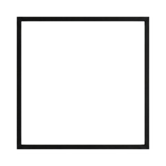Obraz premium Minimalist thin black square photo frame border