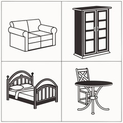 Furniture illustrations