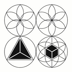 Geometric shapes and symbols