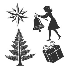 Christmas silhouettes