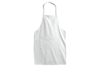 Plain White Apron on White Background