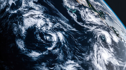 satellite. Satellite view of Earth with golden connection points, abstract digital networks against deep space. product launch decks.
