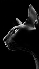 Dark cinematic animal portrait in dramatic lighting, dark cinematic animal portrait with moody shadow, dark cinematic animal portrait for artistic storytelling