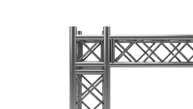 Close-up of Metal Truss System - Powered by Adobe