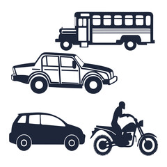 Various modes of transportation