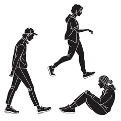 Illustration of people exercising