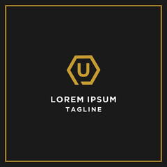 pu or up hexagon logo