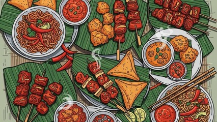 traditional thai style painting