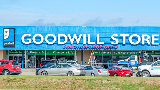 Metairie, LA, USA - November 21, 2025: Goodwill Store on Veterans Boulevard in the New Orleans Suburbs