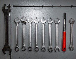 Mechanic tool wall