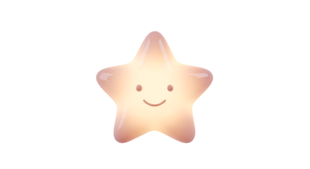Smiling Star Shaped Night Light Toy.