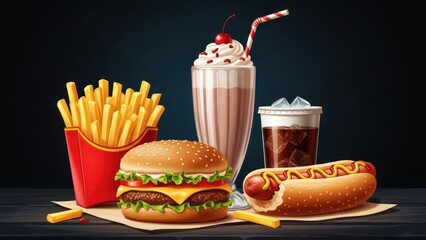fast food set