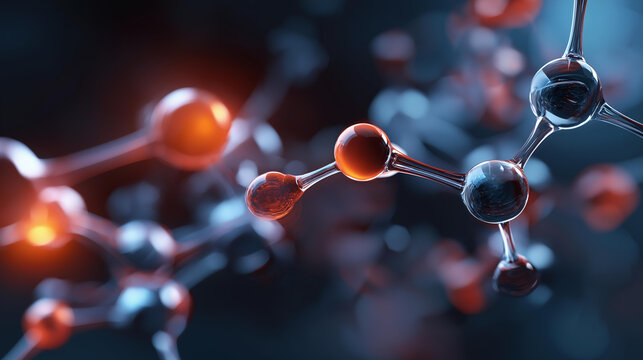 Detailed visualization of molecular structure for advanced scientific research, high-resolution image of molecular network for biochemical studies, compound analysis, chemical investigation,