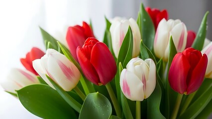 Vibrant tulip bouquet
