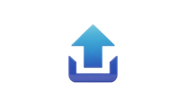 3d blue download icon - Powered by Adobe