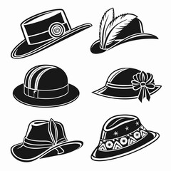Collection of vintage hats