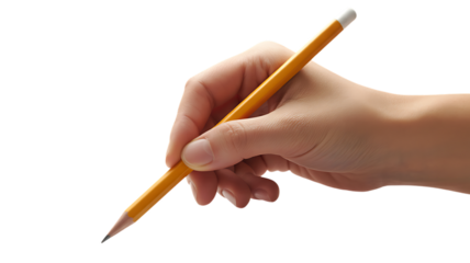 Hand holding pencil learning techniques