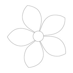 Floral Flower SVG Cut File, Elegant Botanical Line Art, Floral Vector Design for Cricut and Silhouette, Coloring Pages