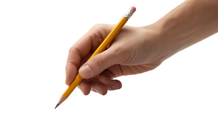 Hand holding pencil drawing ideas