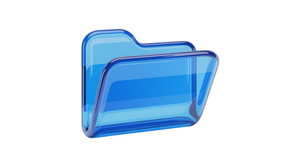 3D blue folder icon