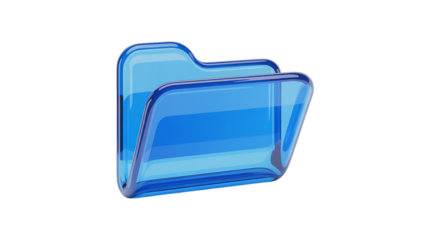 3D blue folder icon