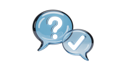 Question mark sign 3d illustration abstract idea