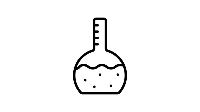 An amazing animated icon of flask in modern style, ready to use vector, laboratory flask
