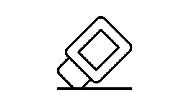 A creatively designed vector of eraser in trendy style, school supplies vector design