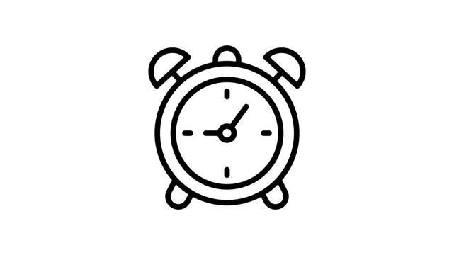 Trendy animated icon of alarm clock in editable style, easy to use and download