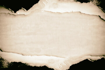 Old ripped vintage rustic torn blank beige brown black posters textures backgrounds grunge creased...