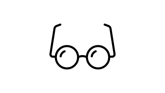 Check this carefully designed animated icon of sunglasses in modern style, ready to use animated icon