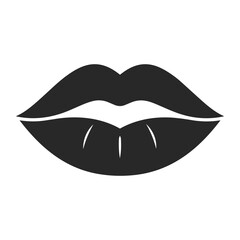 Obraz premium Lips flat icon