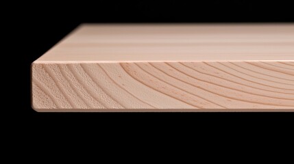 A close-up view of a light-colored wooden surface with visible grain patterns.