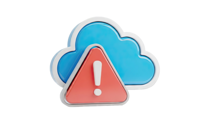 Cloud Computing Warning Icon