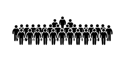 Naklejka premium Group of people illustration