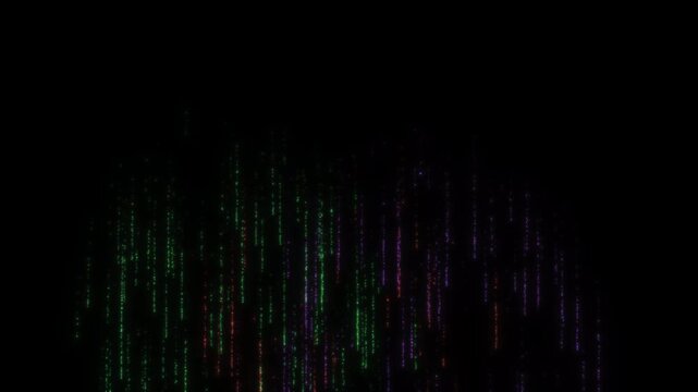 Colorful fireworks exploding on transparent background, isolated. 4k Alpha channel. 