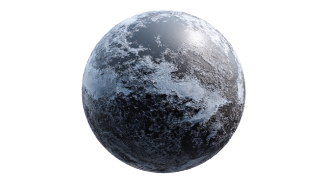 A realistic 3d sphere of the blue earth globe with clouds and continents isolated on a black space background for astronomy and global world concepts - Powered by Adobe