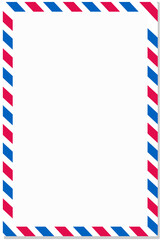 Blank letterhead paper sheet, vertical paper for message