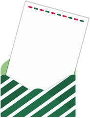 Blank paper sheet with matching envelope