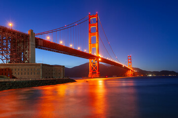 Obraz premium Golden Gate Bridge, San Francisco, California
