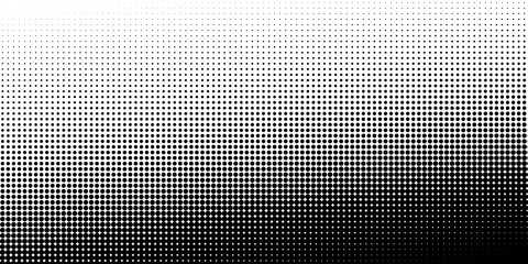 fun beautiful black and white shadow halftones retro pop art funky urban colorful comic book. Dotted halftone gradient texture. Vanishing polka dot background. Repeating dots gradation pattern backgro